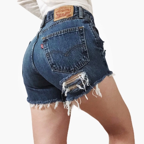 Levi's Pants - Levi’s 505 cheeky fit distressed cutoffs